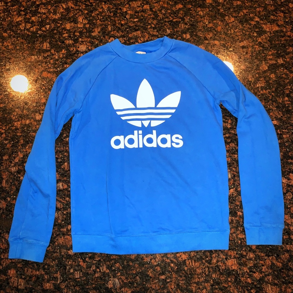 Blue adidas sweatshirt!